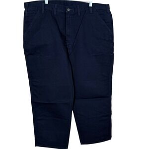 SALE Carhartt Mens Loose‎ Fit Washed Duck Utility Work Pants Blue 44x30